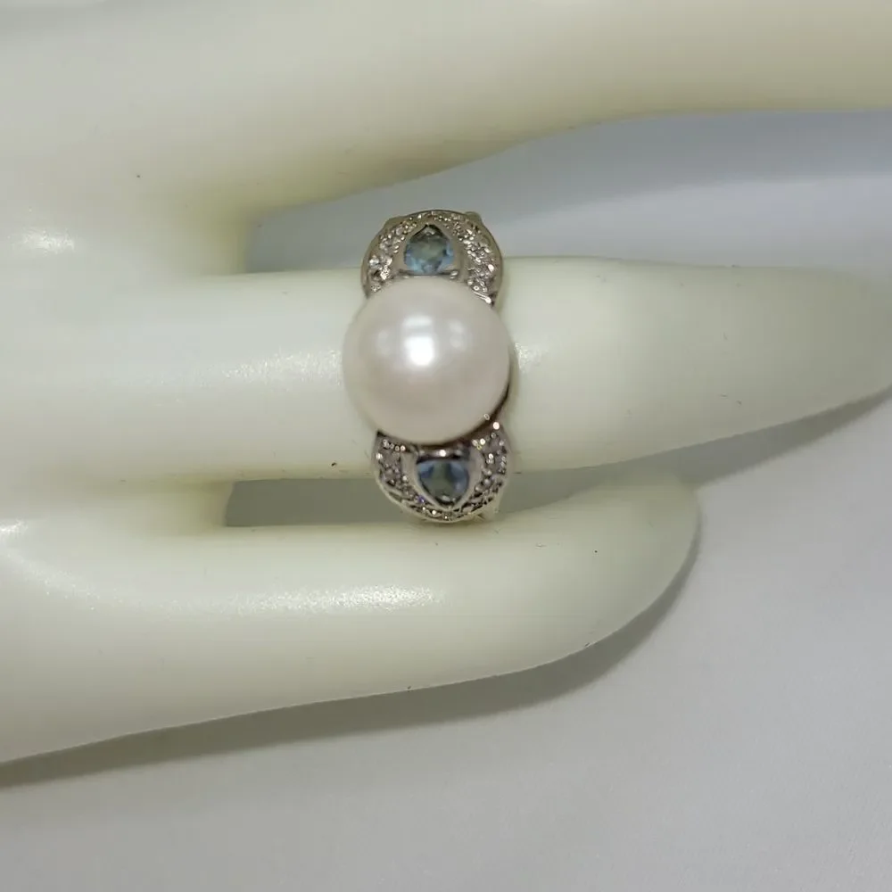 💜Premier Faux Pearl Ring Adjustable Size 7